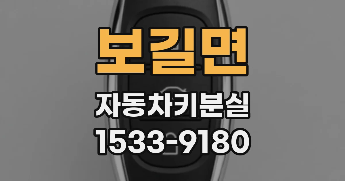 보길면 자동차키분실