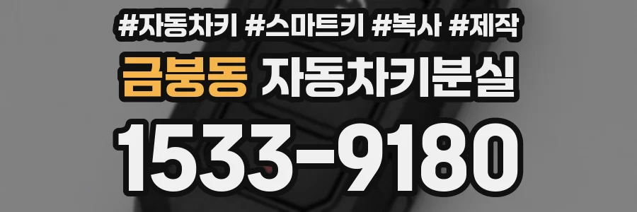 금붕동 자동차키분실