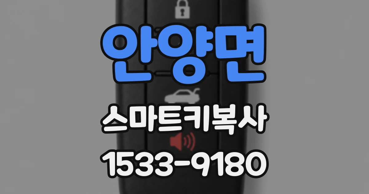 안양면 스마트키복사