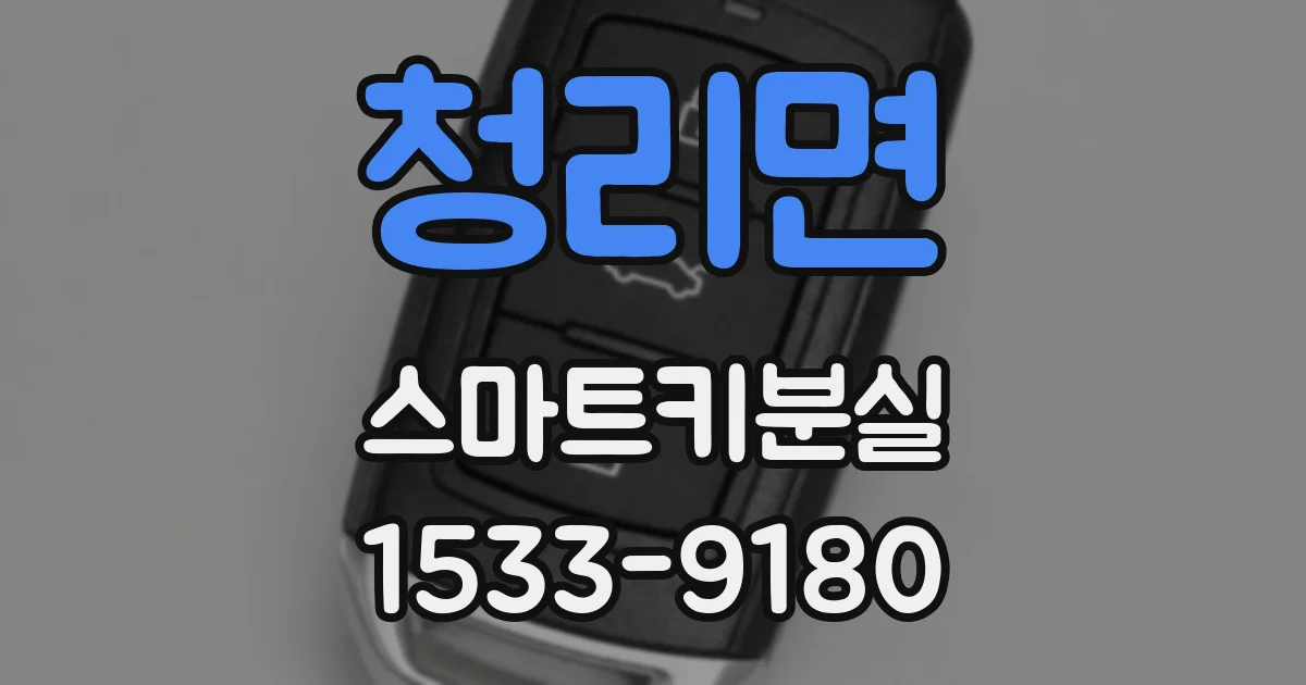청리면 스마트키분실