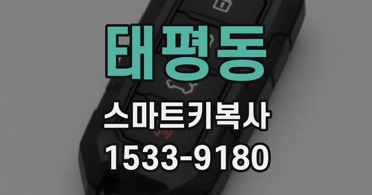 태평동 스마트키복사
