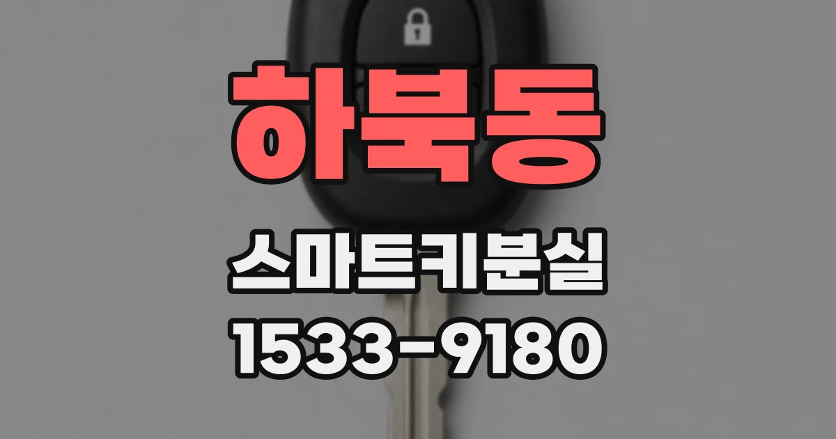 하북동 스마트키분실