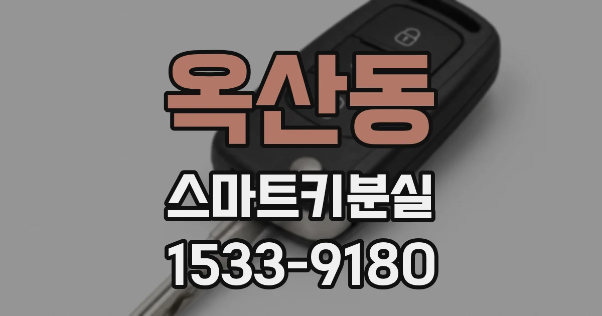 옥산동 스마트키분실