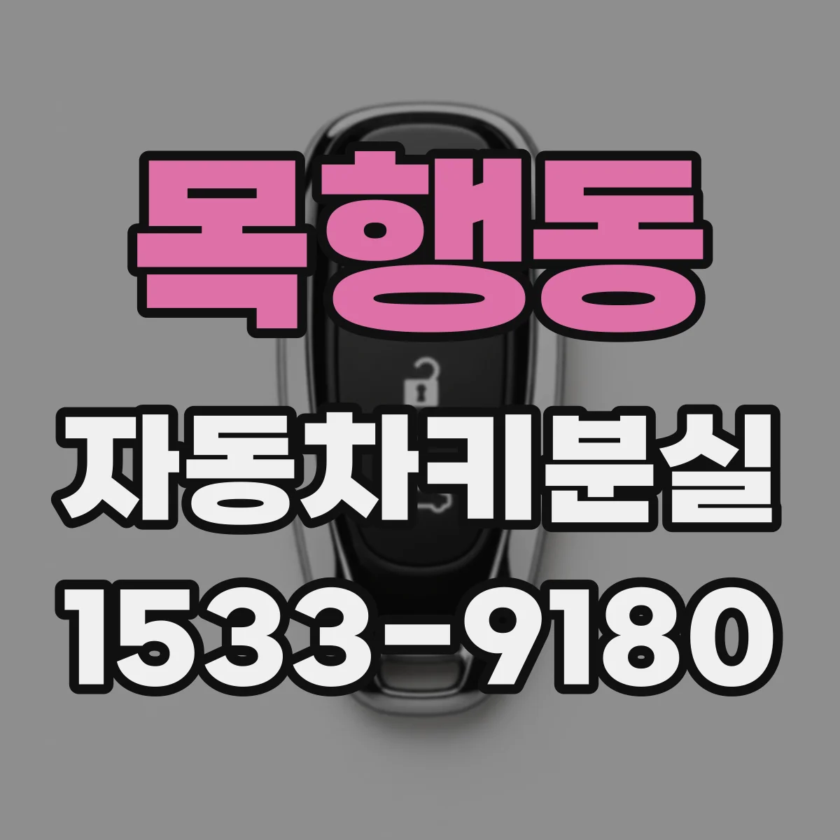 목행동 자동차키분실