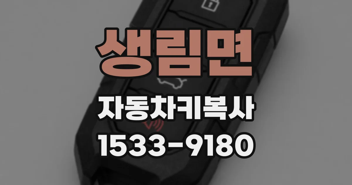 생림면 자동차키복사