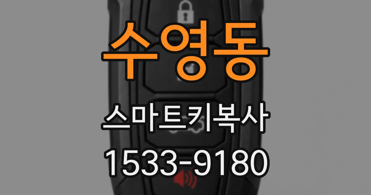 수영동 스마트키복사