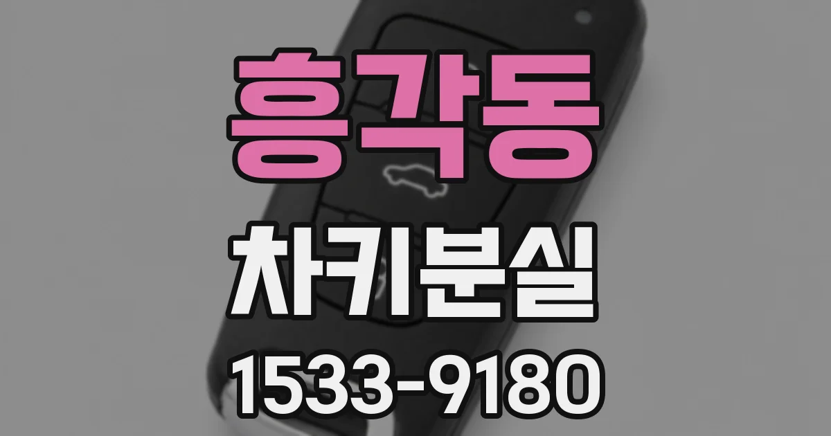 흥각동 차키분실