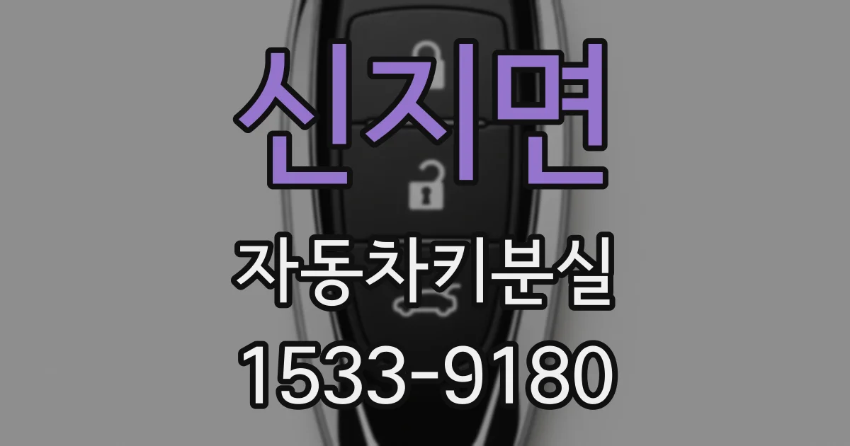 신지면 자동차키분실