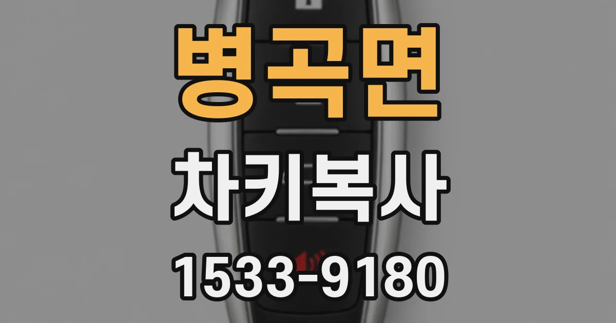 병곡면 차키복사