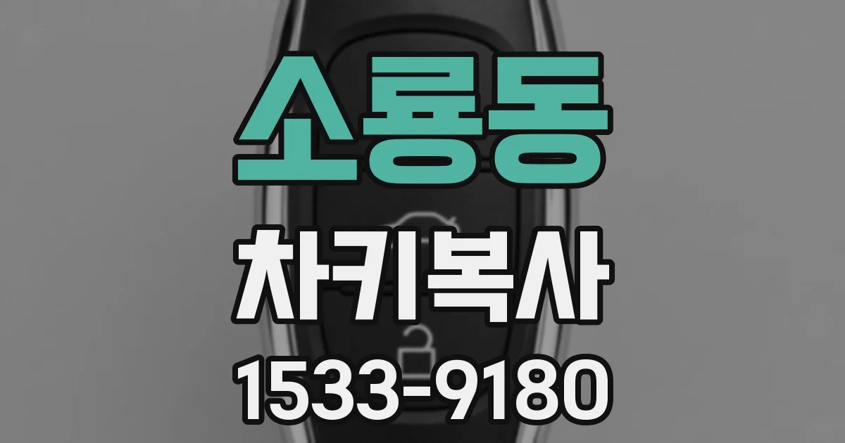 소룡동 차키복사