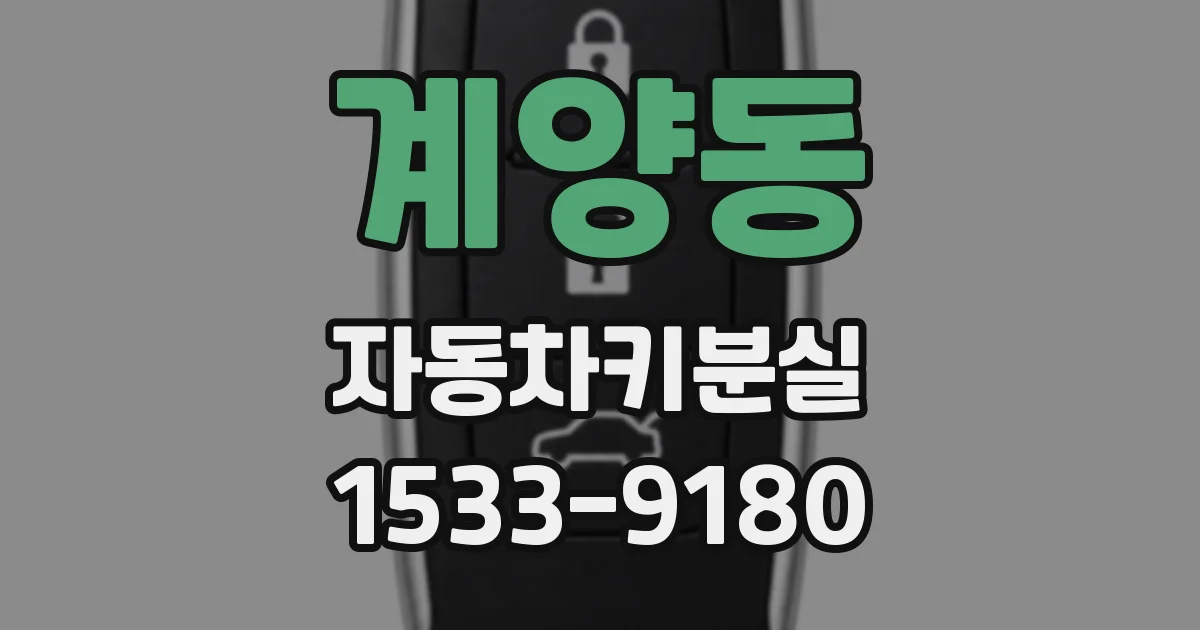 계양동 자동차키분실