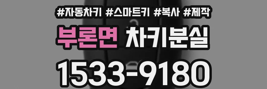 부론면 차키분실