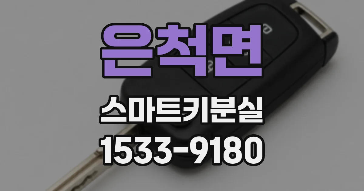 은척면 스마트키분실