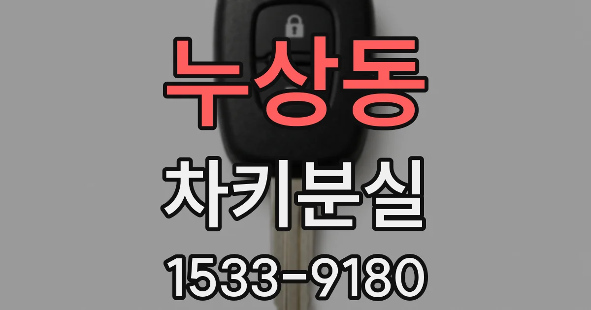 누상동 차키분실