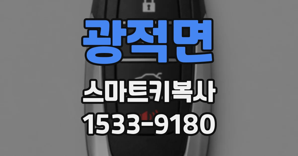 광적면 스마트키복사