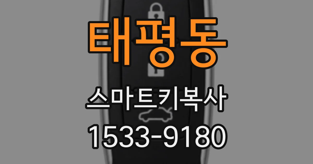 태평동 스마트키복사