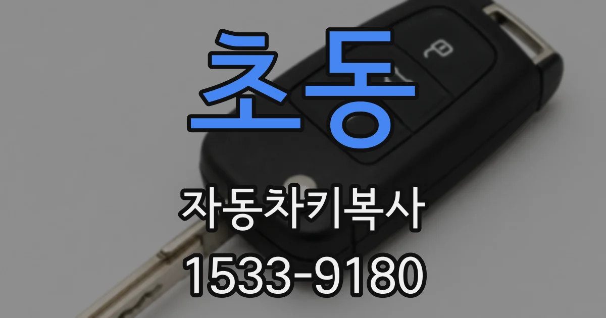 초동 자동차키복사