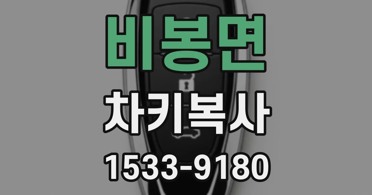 비봉면 차키복사
