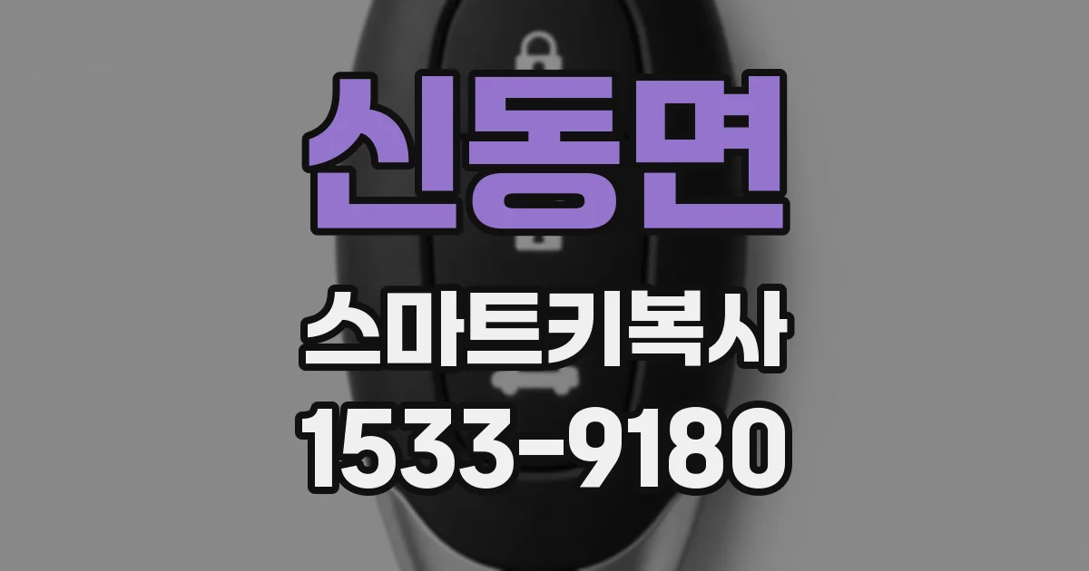 신동면 스마트키복사