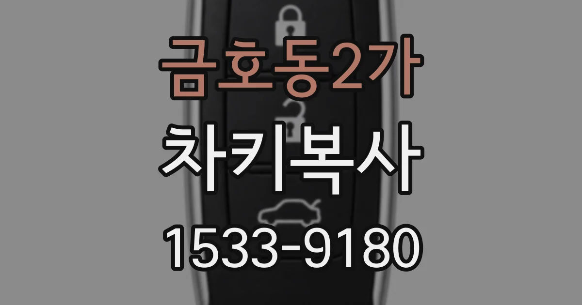 금호동2가 차키복사