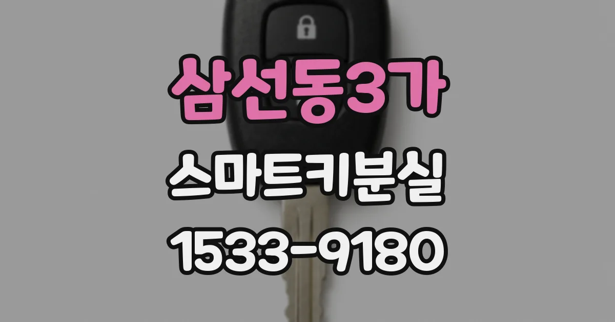 삼선동3가 스마트키분실