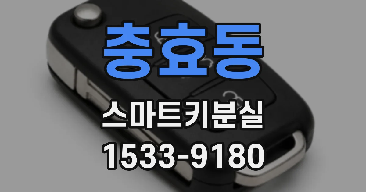 충효동 스마트키분실