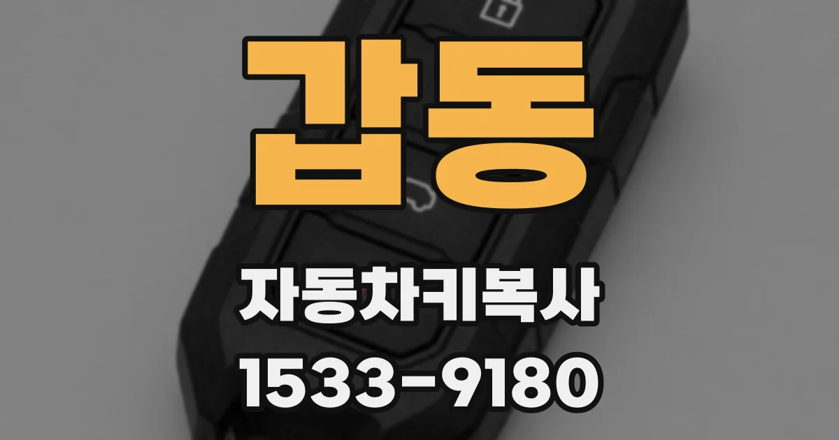 갑동 자동차키복사