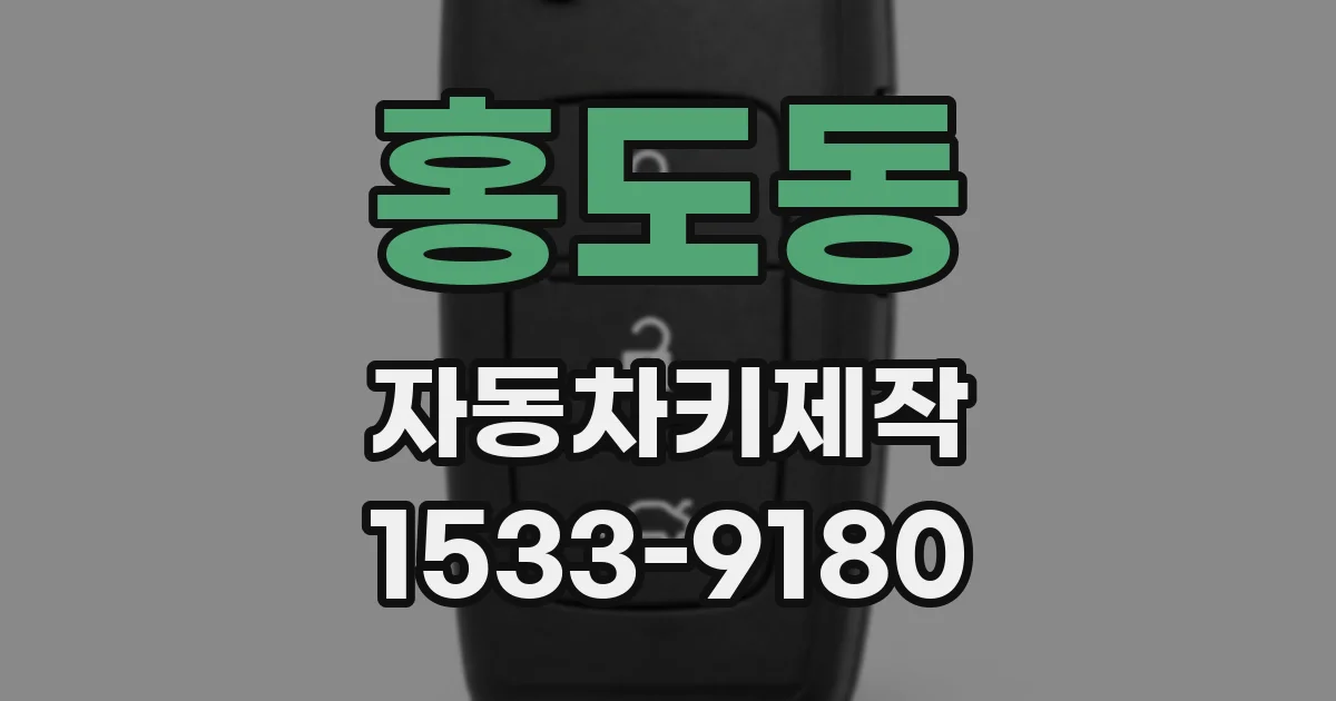 홍도동 자동차키제작