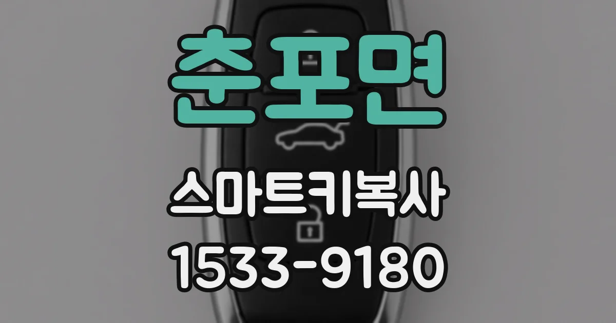 춘포면 스마트키복사