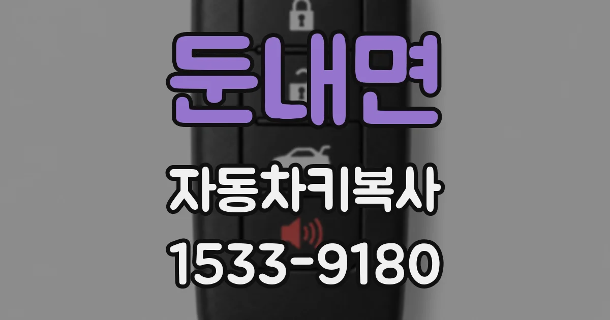 둔내면 자동차키복사