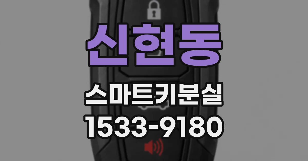 신현동 스마트키분실