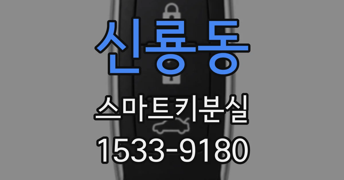 신룡동 스마트키분실