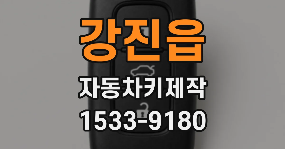 강진읍 자동차키제작