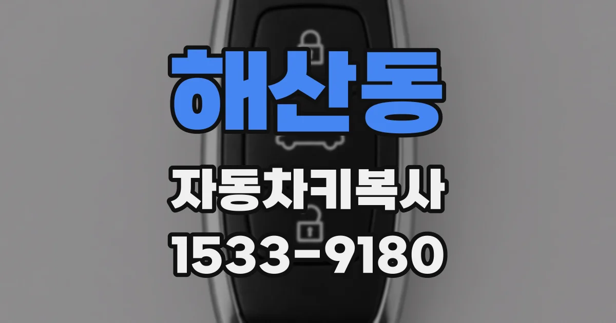 해산동 자동차키복사