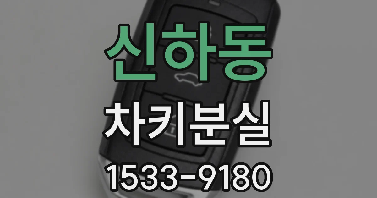 신하동 차키분실