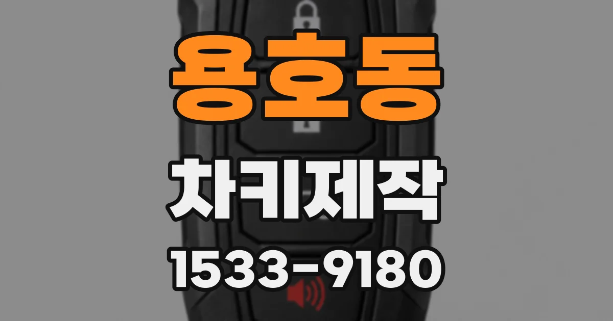 용호동 차키제작
