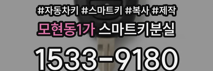 모현동1가 스마트키분실