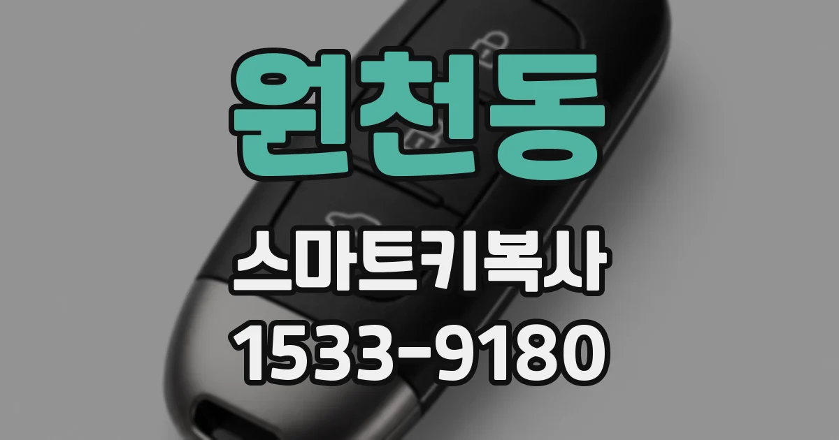 원천동 스마트키복사