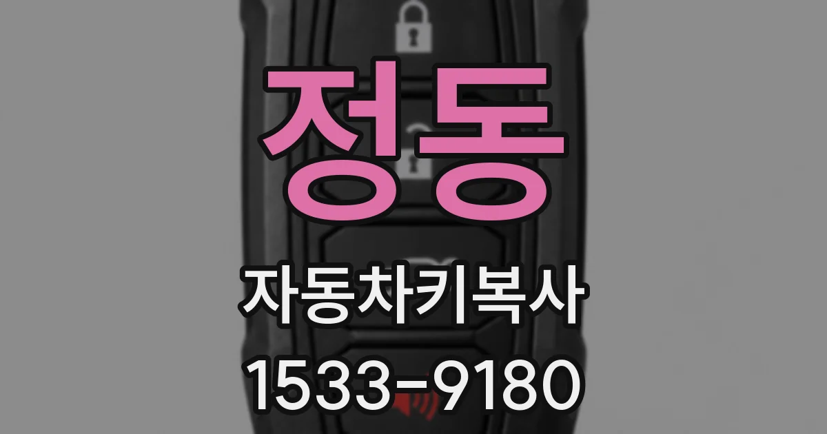 정동 자동차키복사