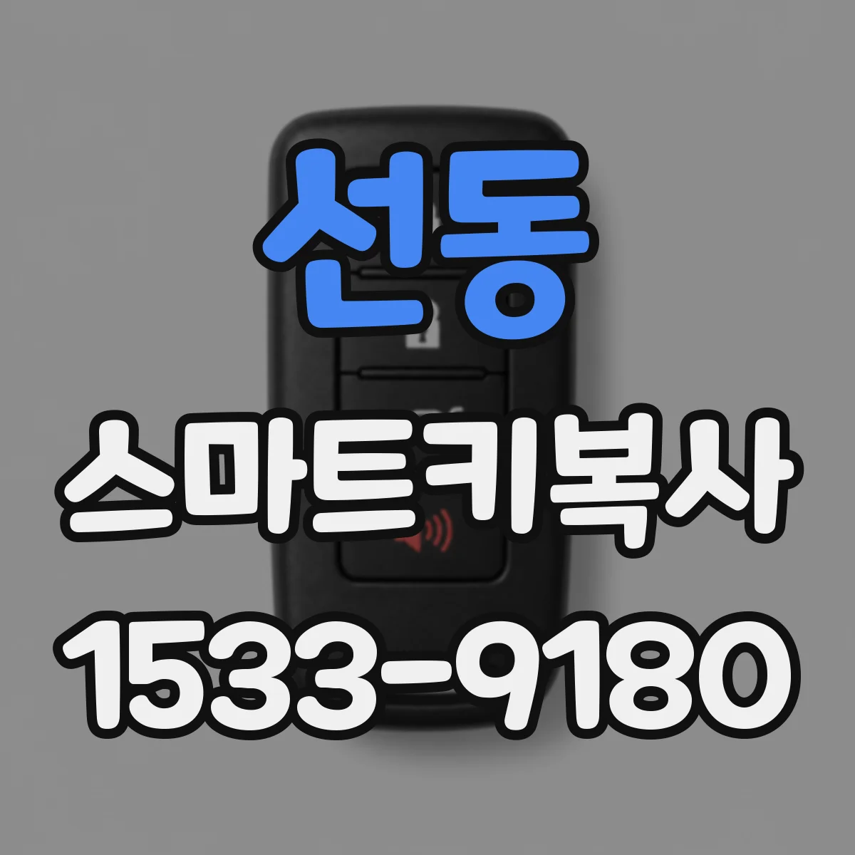 선동 스마트키복사