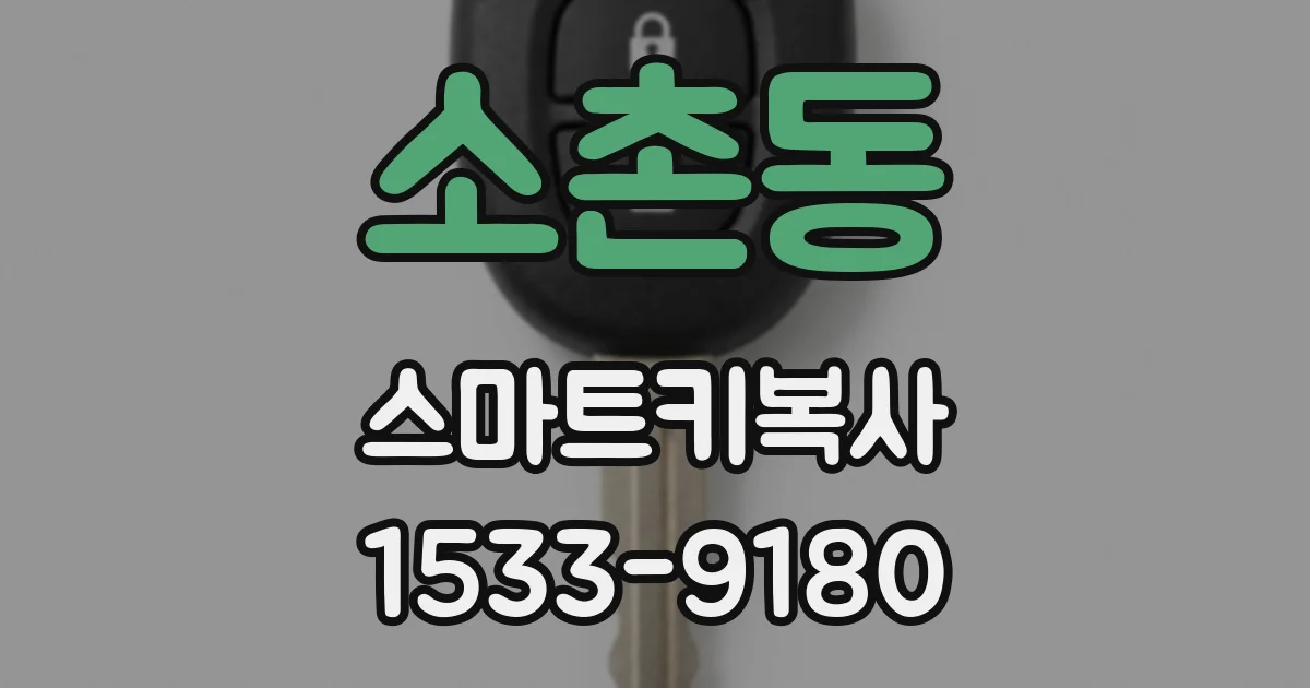 소촌동 스마트키복사