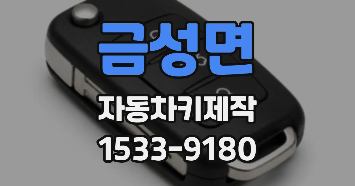 금성면 자동차키제작