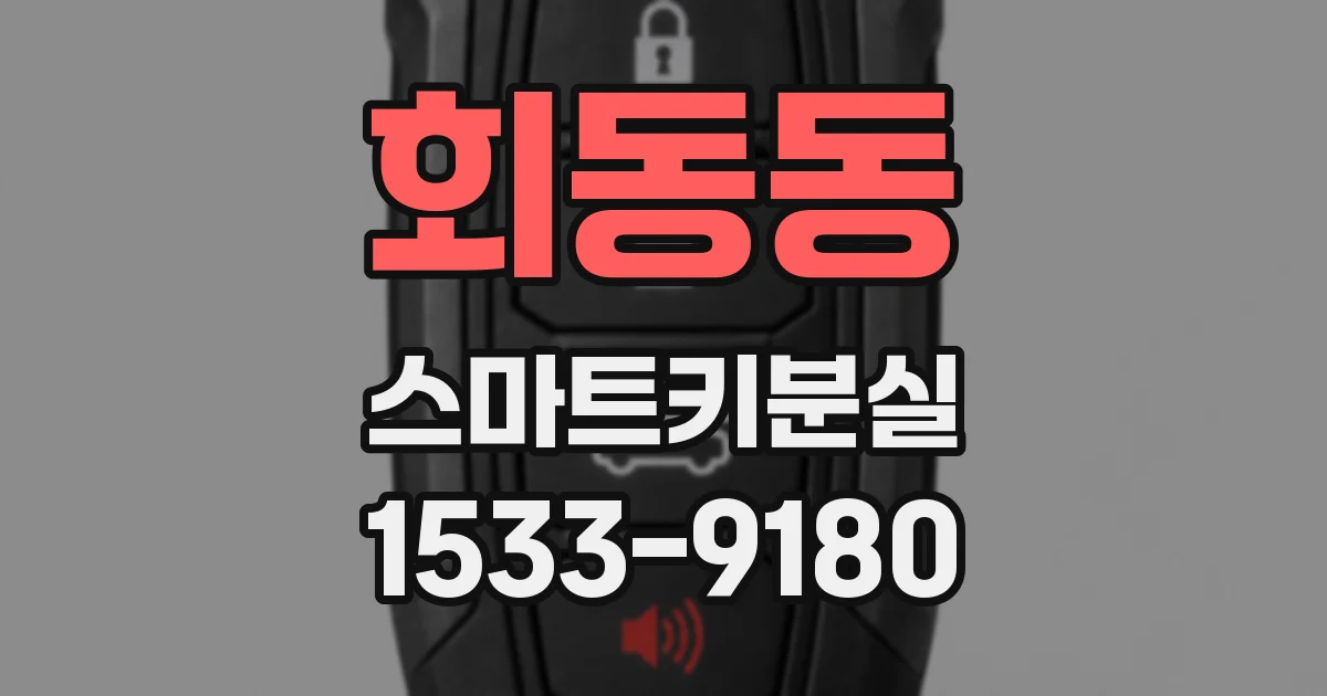 회동동 스마트키분실