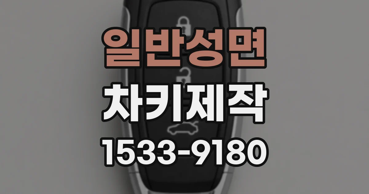 일반성면 차키제작