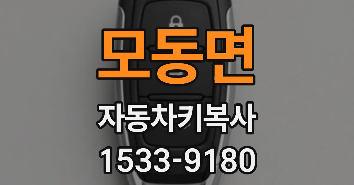 모동면 자동차키복사