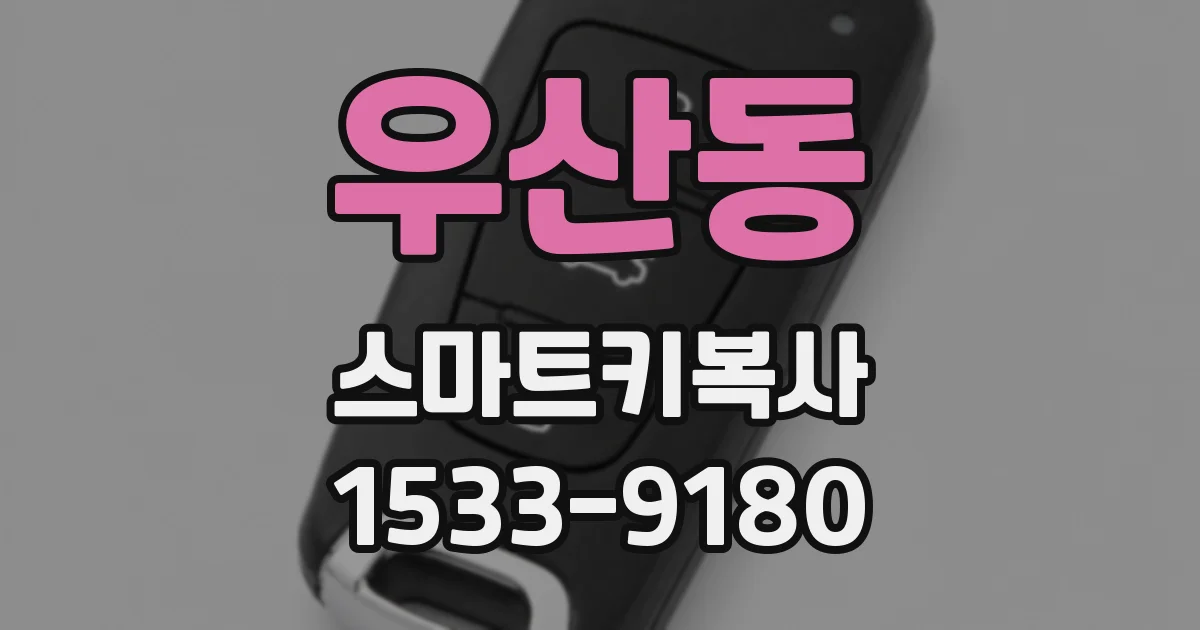 우산동 스마트키복사