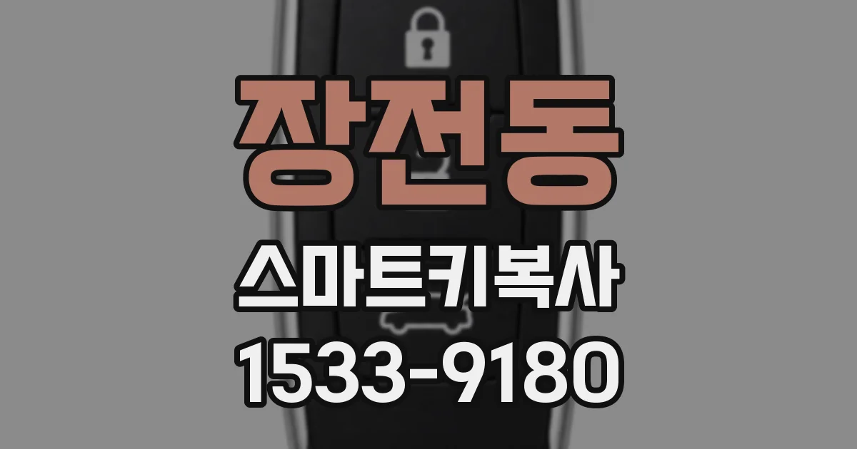 장전동 스마트키복사