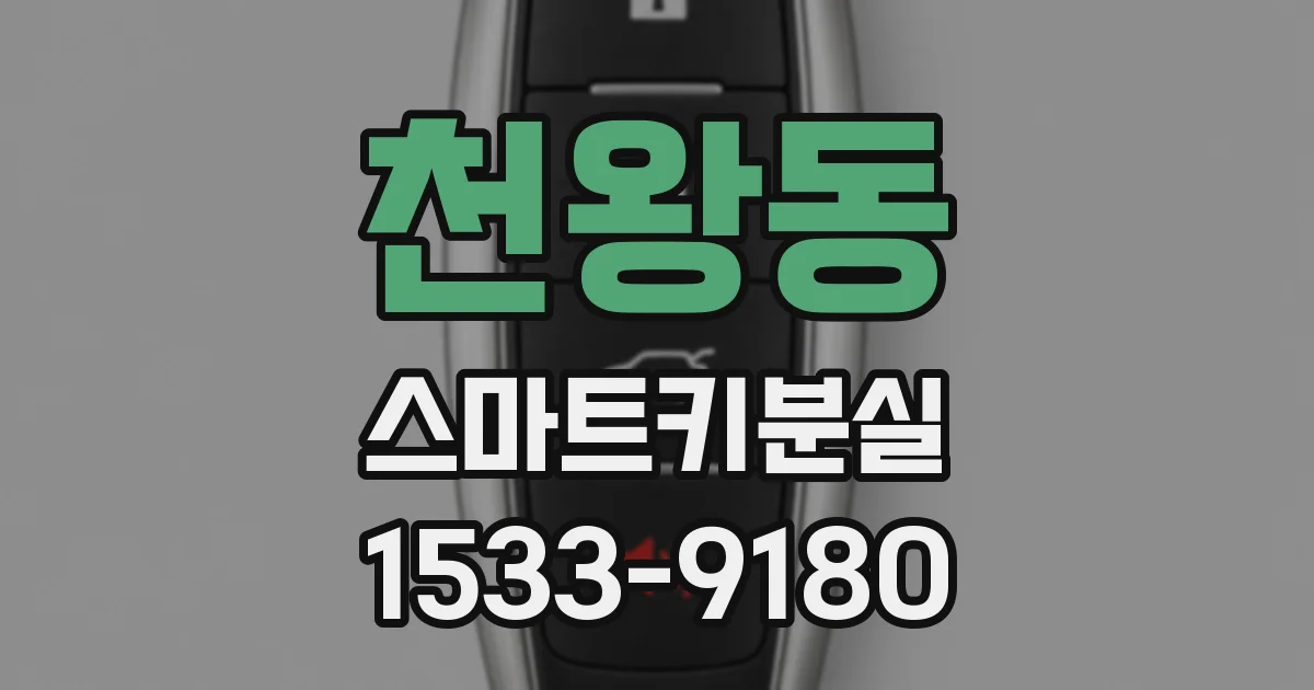 천왕동 스마트키분실