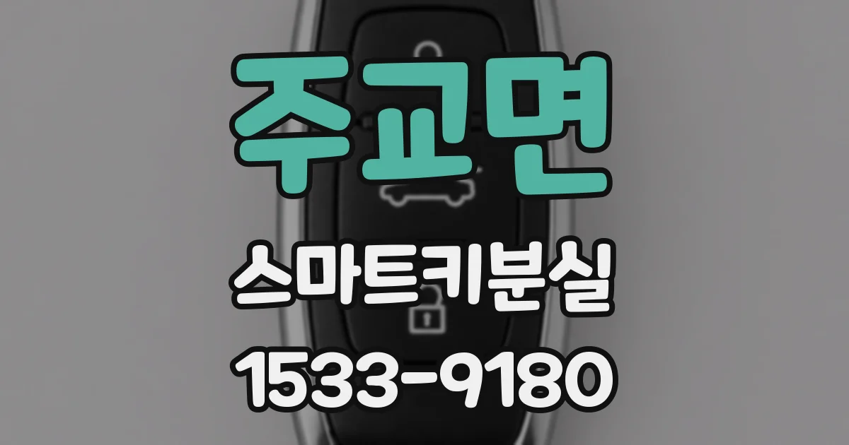 주교면 스마트키분실