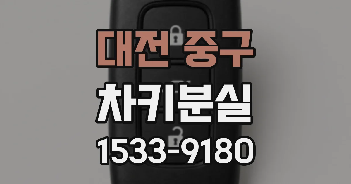대전 중구 차키분실